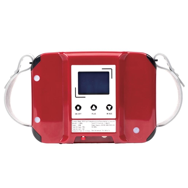Máquina de rayos X roja dental portátil