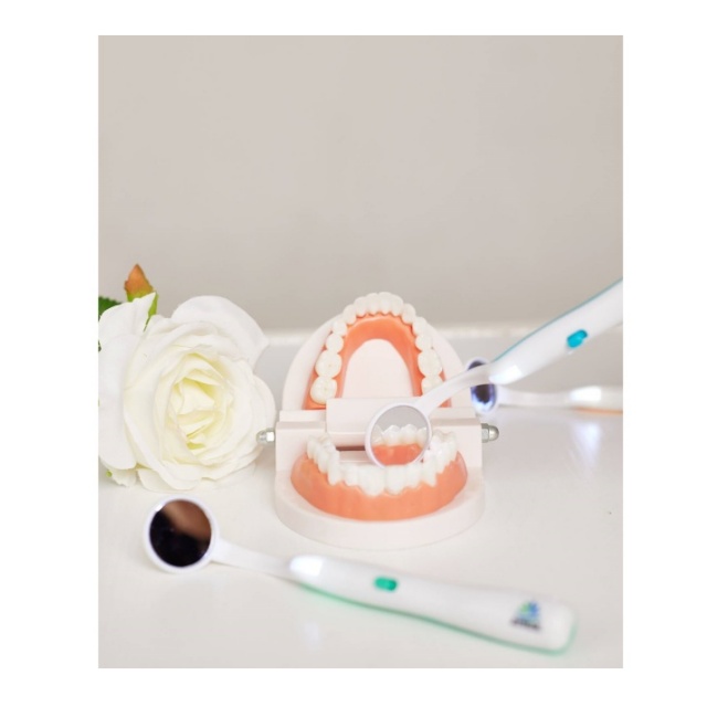 Espejo bucal dental con luz LED