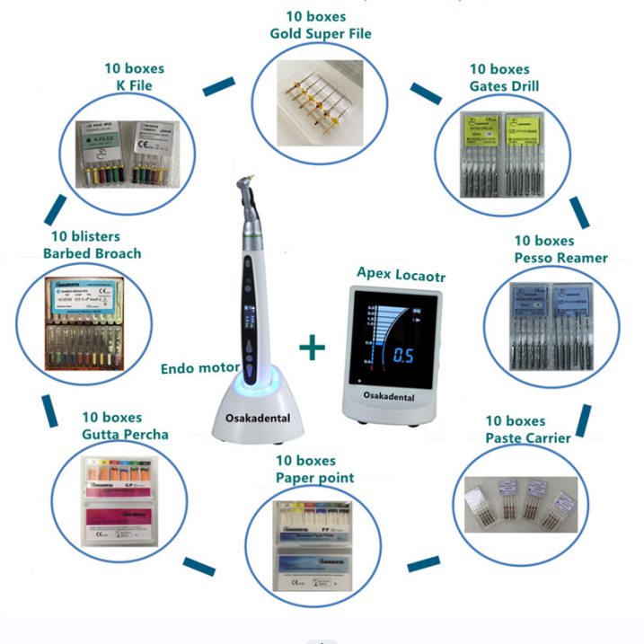 Motor Endo Dental con Ubicación Apex y Archivo Endo