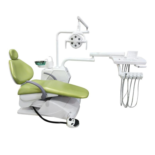 Unidad de silla dental de manzana verde con asiento grande