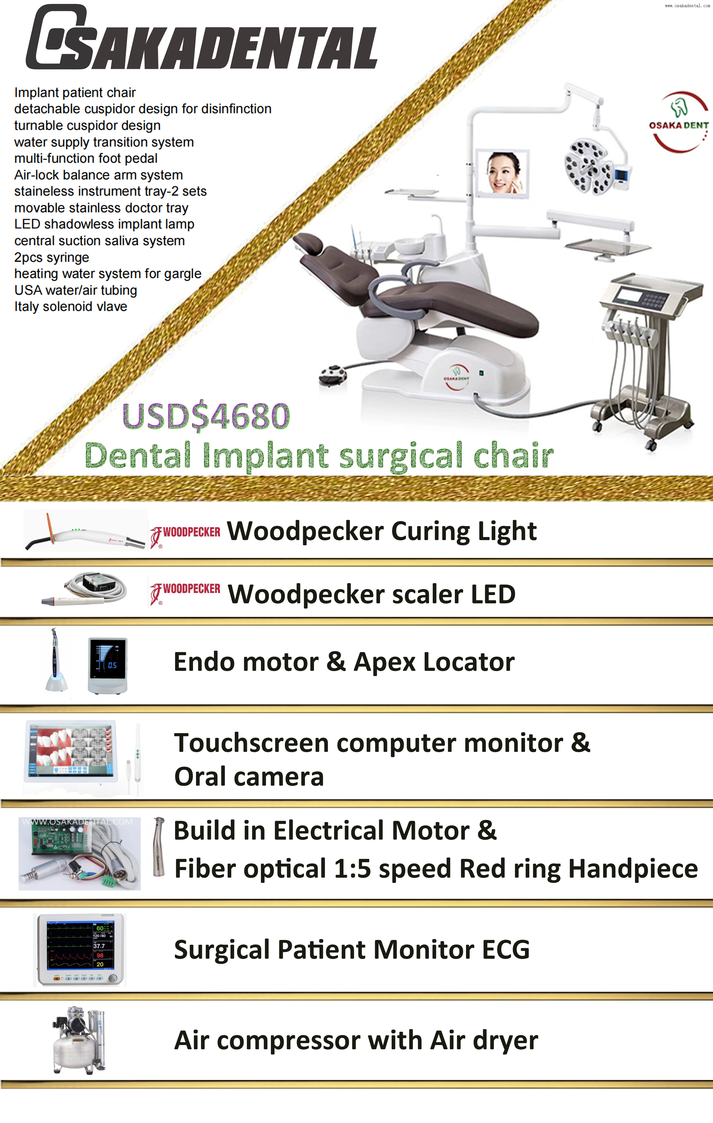 Dental implant chair USD4680 Sillón para implantes dentales USD4680
