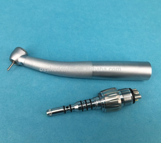 Pieza de mano de alta velocidad de fibra óptica de 6 agujeros compatible con el uso de tipo K para dental