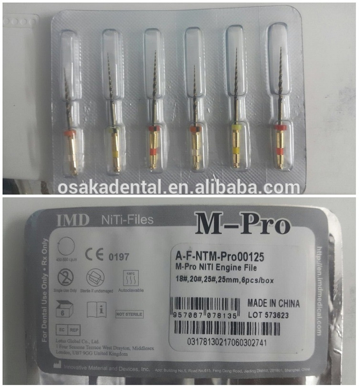 Venta caliente dental endo archivos IMD M-Pro 3 sistema de archivos