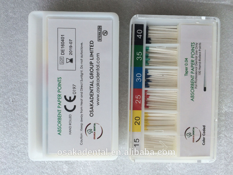Osakadental Absorbent Paper Point 04 cónico / material dental / material de ortodoncia