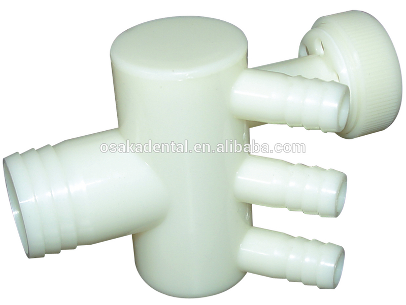 Adaptador dental de drenaje de dirección múltiple para piezas de repuesto de unidades dentales osakadental