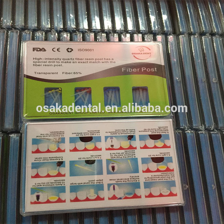 Nuevo tipo Oskadent Brand Fiber Post para el llenado de dientes