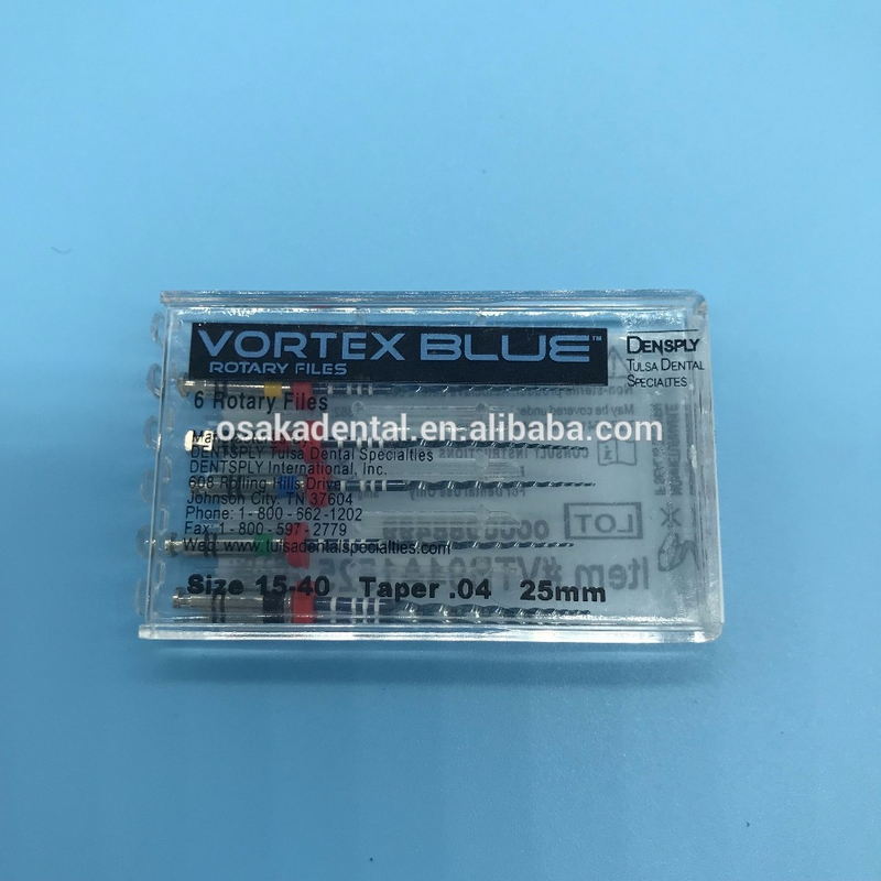 Fabricante de suministros dentales archivos endo dentales Archivos rotativos Dentsply Vortex Blue Rotary