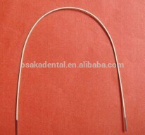 Material de ortodoncia de alambre de arco NiTi súper elástico redondo/alambre de niti dental/Material de ortodoncia Dental