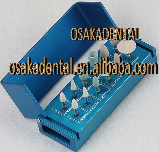 Fresa de diamante dental / Fresa de goma / Fresa de silicona / Kit de fresas de pulido RA1112 / R020 / R010