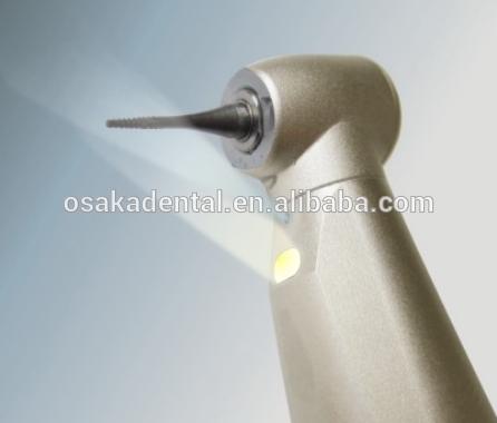 Nuevo contraángulo de fibra óptica dental con botón / pieza de mano interna 1: 1 / baja velocidad