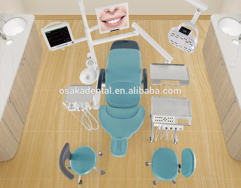 Silla de curado dental de alta clase OSA-2 con lámpara quirúrgica para implantes usados