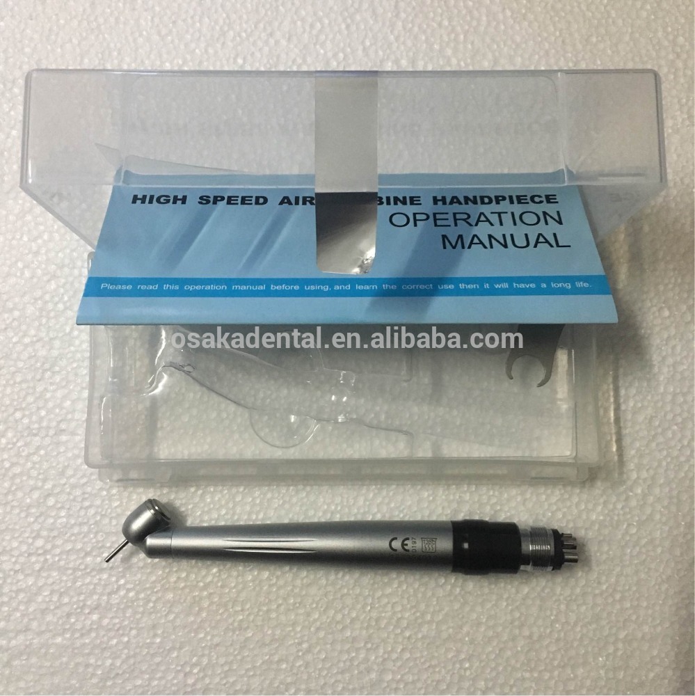 Pieza manual de turbina quirúrgica dental de 45 grados sin LED con acoplamiento OSA-F202- 1