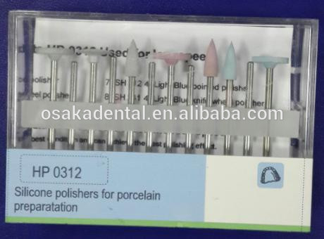 Esmalte dental Fresa Kit de pulido de dientes Fresa de diamante Kit de fresa de pulido Fresa de baja velocidad Fresa quirúrgica dental RA0309