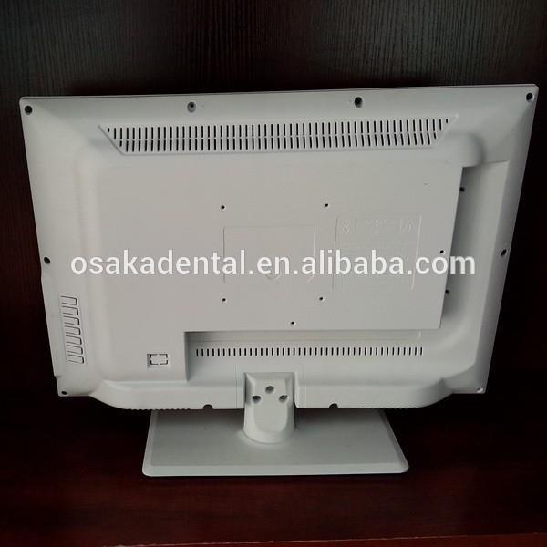 Monitor LCD blanco de 17 pulgadas con TV, USB, VGA, HDMI, AV, entrada de audio, salida de entrada de CC para uso en unidades dentales