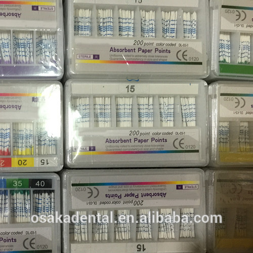 Puntos de Gutta Percha Dental | Profundidad de punta de papel absorbente dental mm Marcado