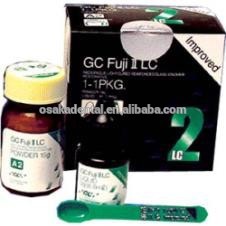 Cemento de vidrio curado ligero dental Cemento GC / GC Fuji II LC