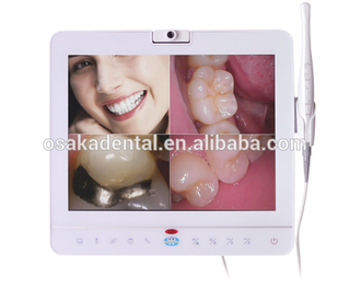 Sistema de cámara intraoral con monitor dental blanco de 15 pulgadas con VGA + VIDEO + USB