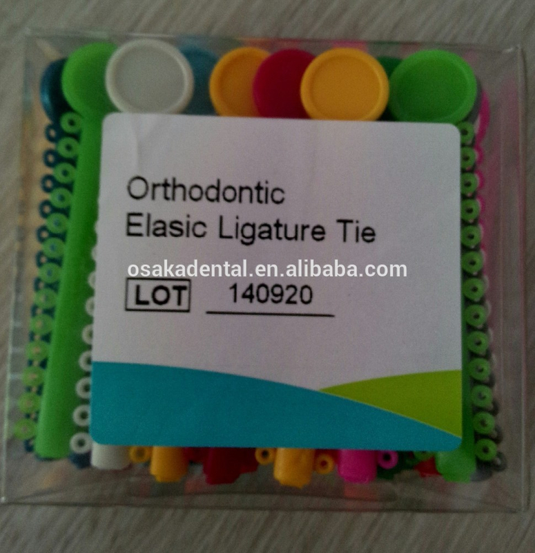 Lazo de ligadura elástica de ortodoncia dental de hermosos colores con CE