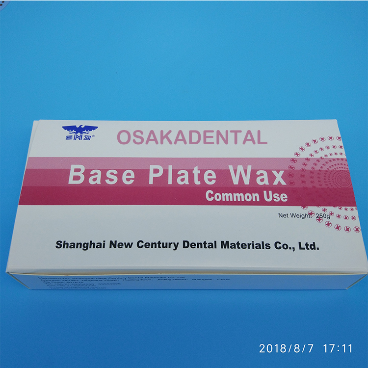 OSAKADENTAL Cera de placa base dental / Cera de base roja dental Cera de modelado para material de laboratorio dental