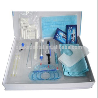 Un nuevo conjunto dental blanqueamiento dental blanqueamiento gel mezclado