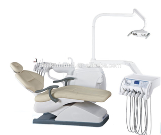 Silla dental de la unidad dental de alta calidad aprobada por CE con taburete de dentista