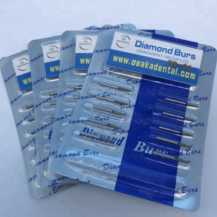 Un nuevo embalaje Osakadental FG Dental Diamond Burs para pieza de mano de alta velocidad