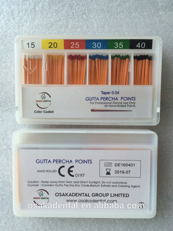 Osakadental Gutta Percha Points 04 conicidad / material dental / material de ortodoncia