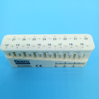 Instrumento dental Endo Block para archivos de canal Medición Endo Box Ruler