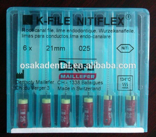 Original Dentsply K-File NITI FLEX (tratamiento de conducto radicular) / Instrumento dental / limas dentales
