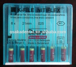 Dentsply K-File NITI FLEX (tratamiento de conducto radicular) / Equipo dental / limas endo rotatorias dentales