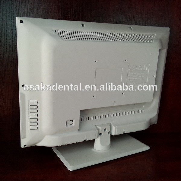 Monitor LCD blanco de 17 pulgadas con TV, USB, VGA, HDMI, AV, entrada de audio, salida de entrada de CC para uso en unidades dentales