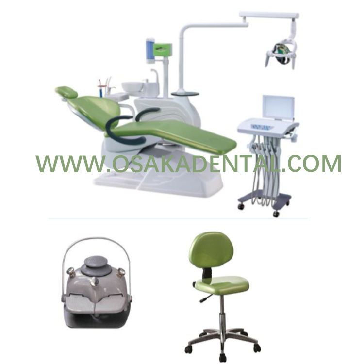 Modelo de silla dental OSA-1-68A funciones económicas / plegables del precio de la silla dental / maquinaria dental guangdong