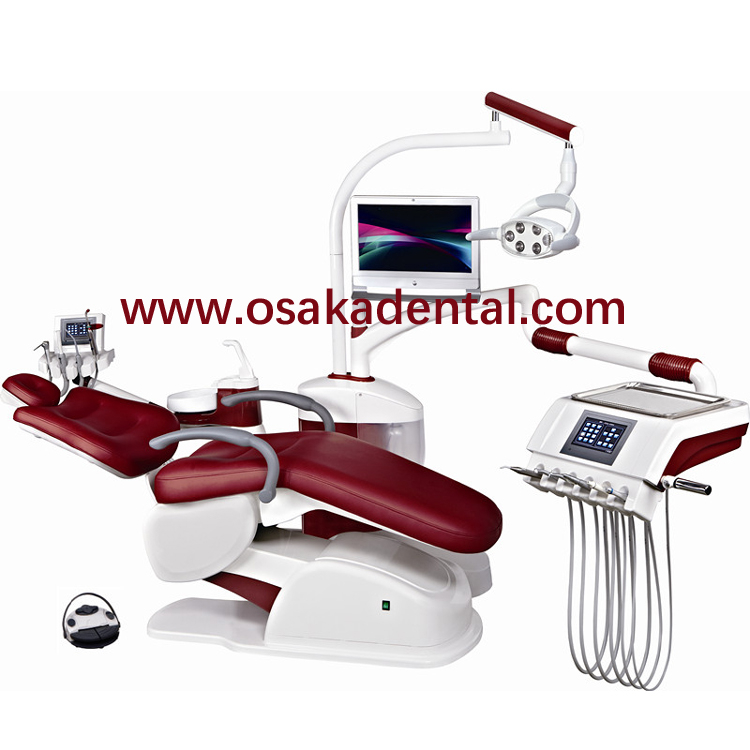 Unidad dental sillón dental OSA-A6800 Unidad dental de alta clase con sistema de control digital con pantalla táctil