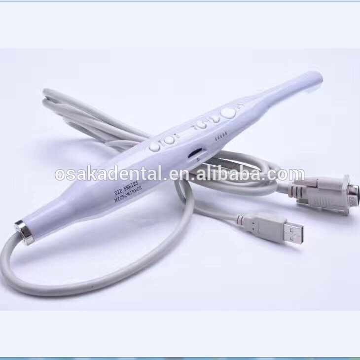 Monitor blanco de 17 pulgadas + cámara intraoral dental con soporte para monitor VGA + VIDEO + US B +