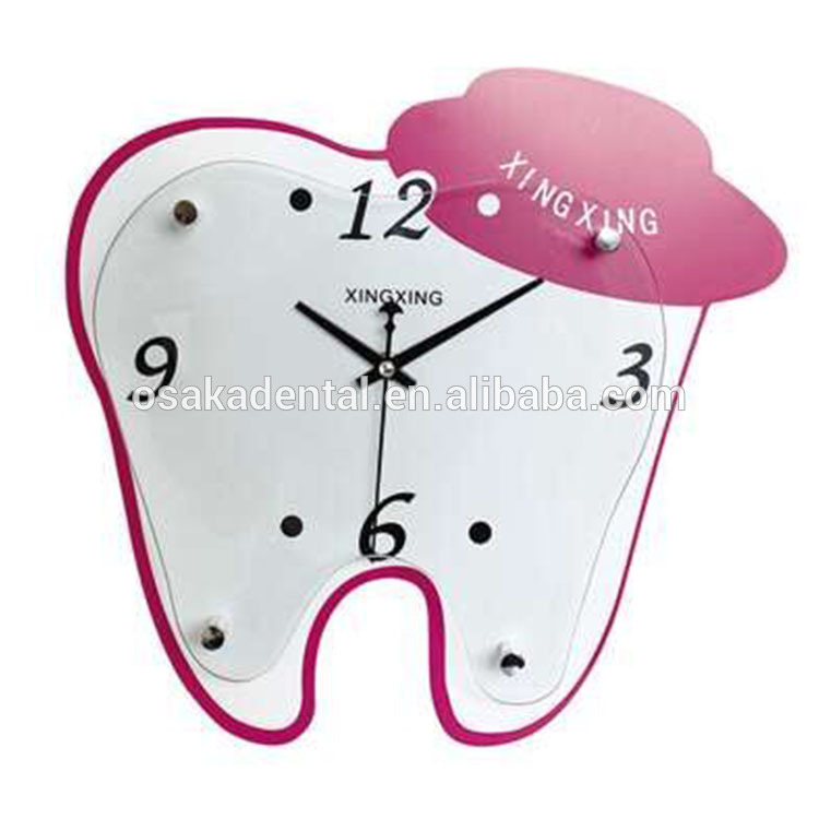 Reloj de forma de dientes para decoración.