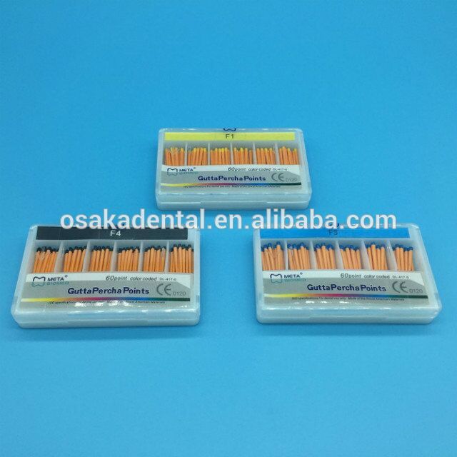 Puntos dentales F1-F5 Gutta Percha