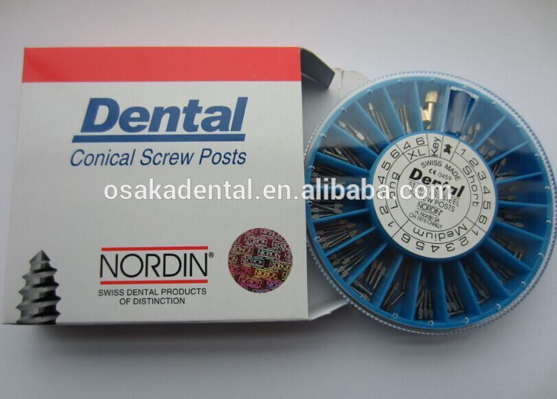 Material del implante dental Acero inoxidable / Chapado en oro / Tornillo de titanio