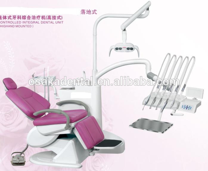 sillón dental integral controlado / unidad dental / equipo dental / con lámpara LED, spitoon de lujo