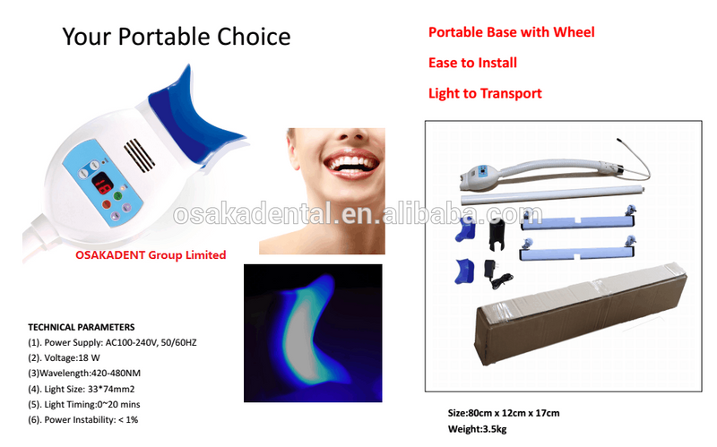 Máquina de blanqueamiento / blanqueamiento dental dental móvil OSA-411AA-1