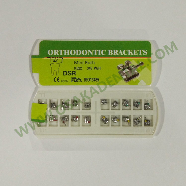 Soportes metálicos de ortodoncia / MBT ROTH 022 018 / Equipo dental de soporte metálico
