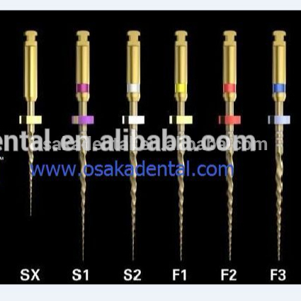 Niti Protaper Gold limas para tratamiento dental