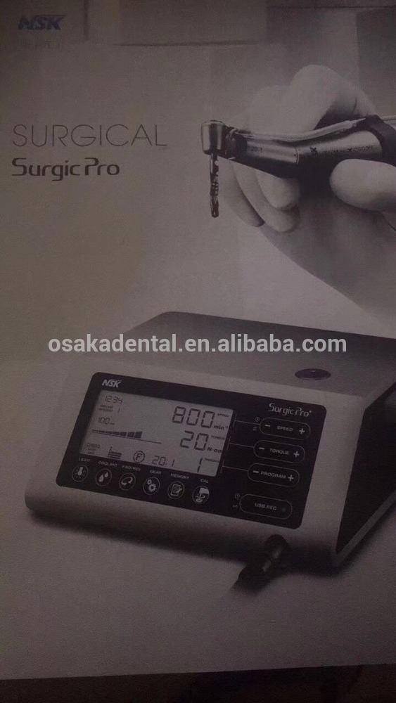 Máquina de implante Surgic Pro con luz de fibra óptica (Hecho en Japón)