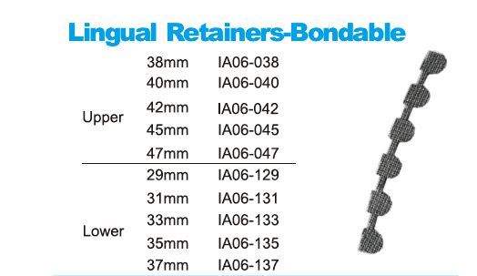 Retenedores linguales de ortodoncia bondable