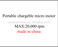 Micro motor portátil recargable 20,000 rpm