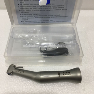 Pieza de mano de turbina de velocidad de reducción dental 20: 1 Contra ángulo SG20 para uso Endo