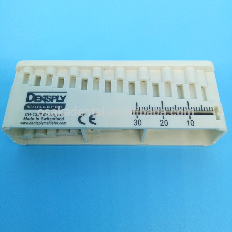 Instrumento dental Endo Block para archivos de canal Medición Endo Box Ruler