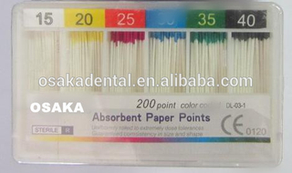Puntas de gutapercha / Puntas de papel absorbente / material de ortodoncia