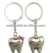 Venta caliente amantes llavero / sin dientes / accesorios dentales / productos culturales dentales / accesorios dentales orales