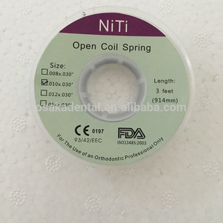 Cable de resorte abierto de 3 pies Niti Coil para soporte de ortodoncia Use OSA-F730-1A