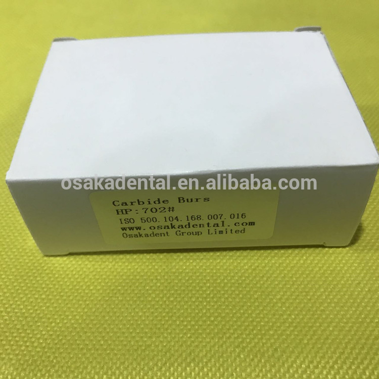 Una fresa de carburo de oro Zekrya dental tiene fresas de 23/25/28 mm